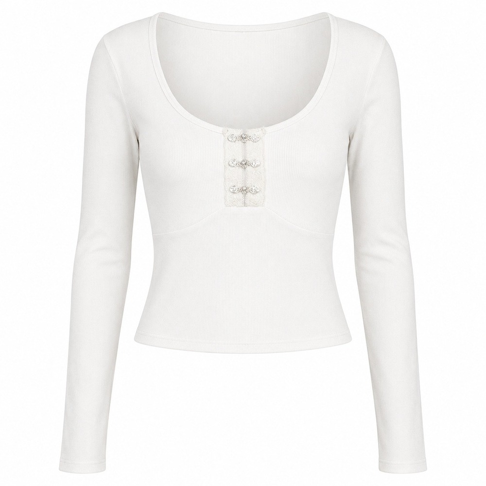 Mixed Threads Coquette Balletcore Long Sleeve Top Women Size L Soft Dainty Top